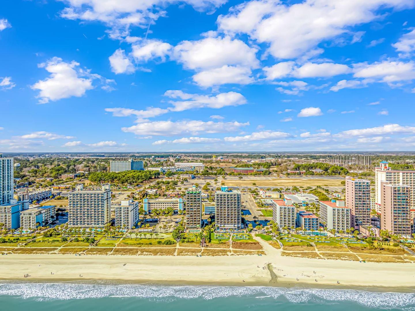 Ocean View Double Suite! Sleeps 4 Meridian Plaza 705 默特尔比奇 外观 照片
