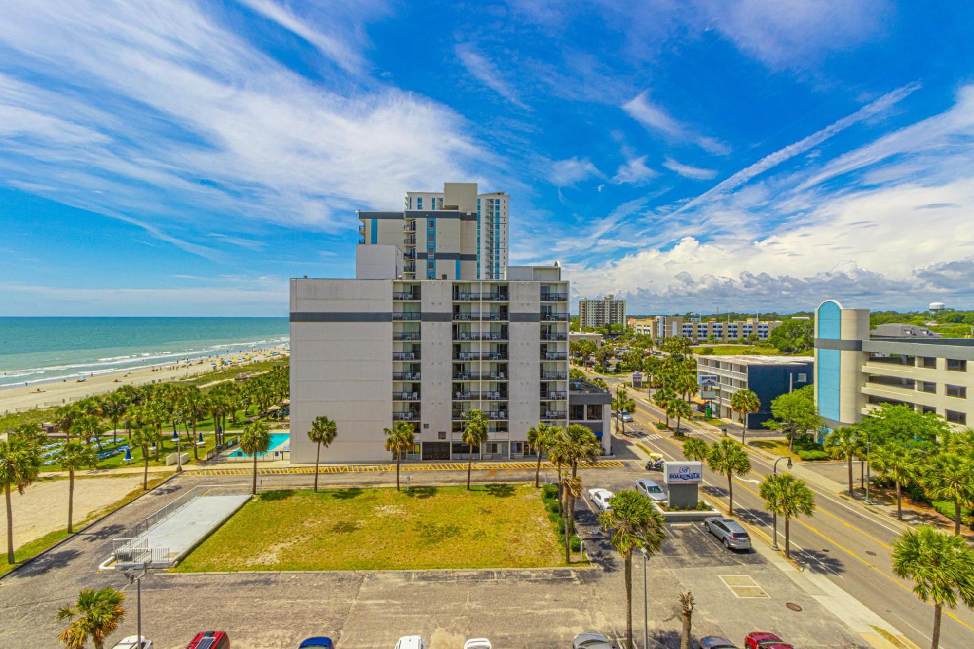 Ocean View Double Suite! Sleeps 4 Meridian Plaza 705 默特尔比奇 外观 照片