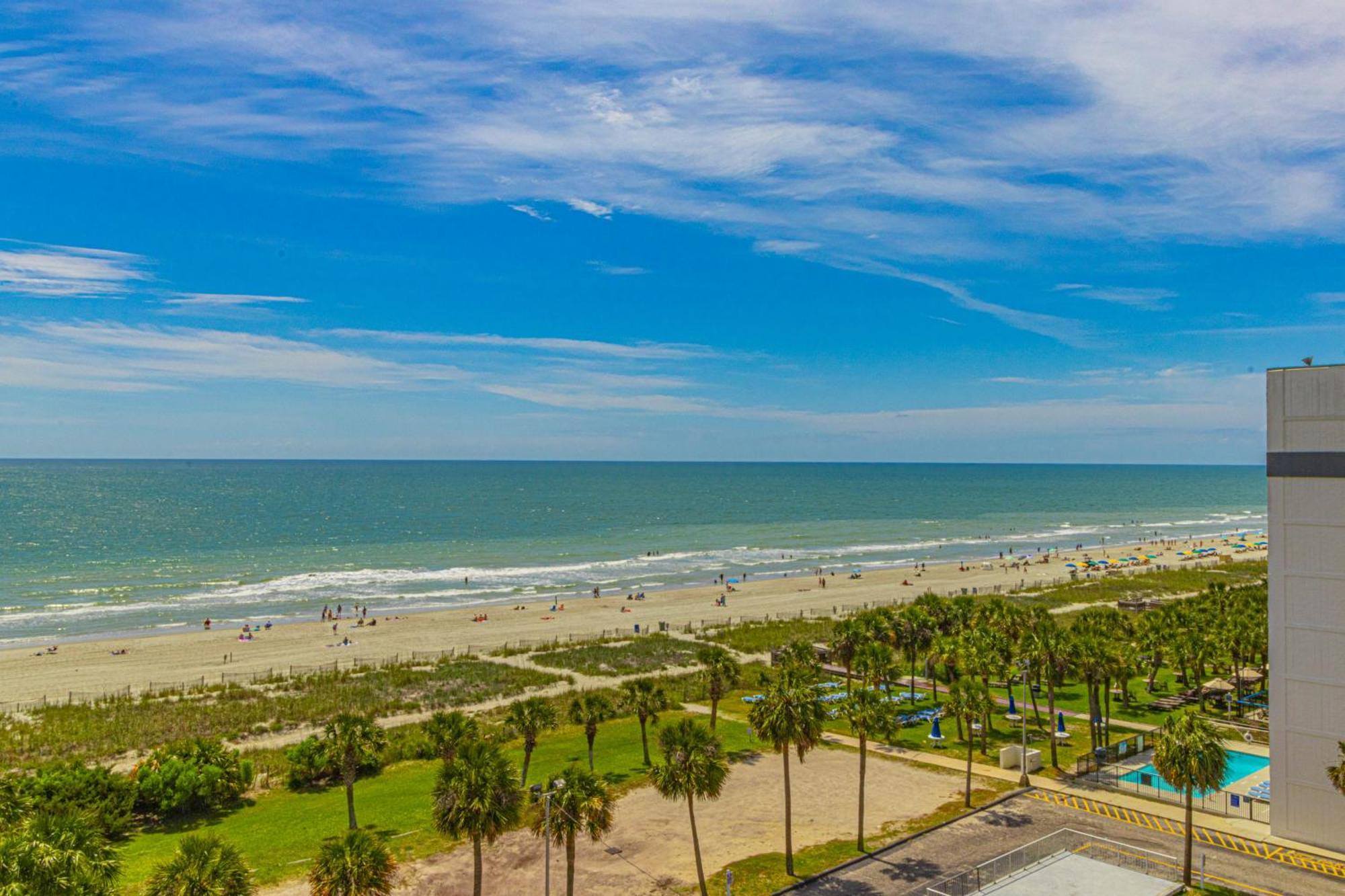 Ocean View Double Suite! Sleeps 4 Meridian Plaza 705 默特尔比奇 外观 照片