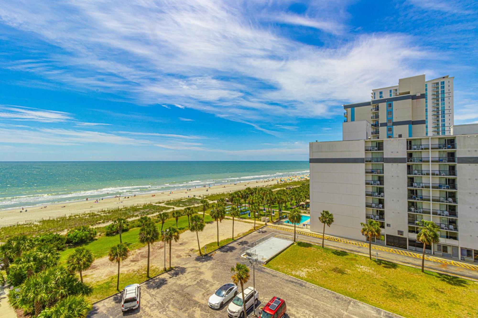 Ocean View Double Suite! Sleeps 4 Meridian Plaza 705 默特尔比奇 外观 照片